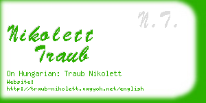 nikolett traub business card